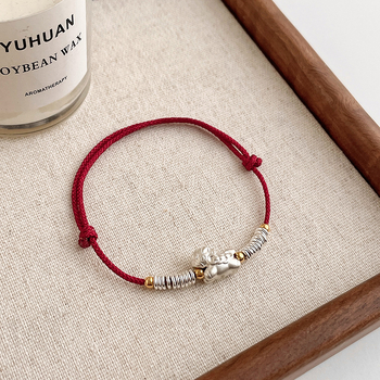 S925 virvelinės apyrankės - 2026 m. zodiako metai, rankų darbo, unisex, nacionalinio stiliaus