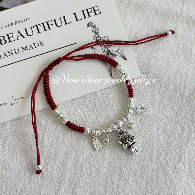 S925 virvelinės apyrankės - 2026 m. zodiako metai, rankų darbo, unisex, nacionalinio stiliaus