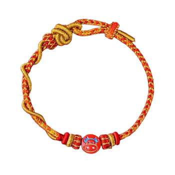 Rokas adīta auklas rokassprādze, etniskā stila, unisex, rudens 2025 izlaidums