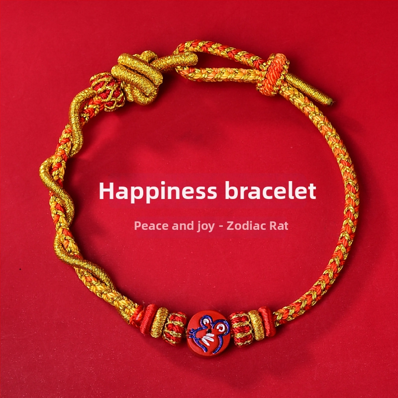 Rokas adīta auklas rokassprādze, etniskā stila, unisex, rudens 2025 izlaidums