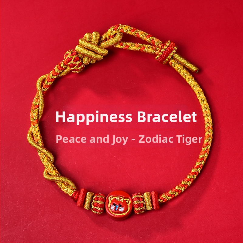 Rokas adīta auklas rokassprādze, etniskā stila, unisex, rudens 2025 izlaidums