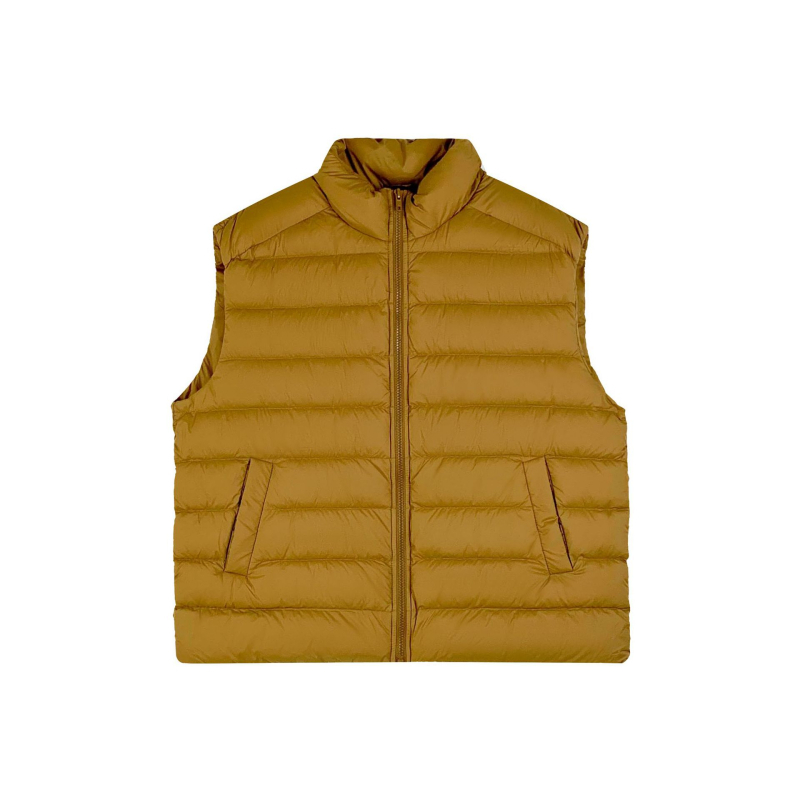 Sieviešu pūkve veste – kaču pūkas 86–90%, neilona audums, augsta apkakle, rāvējslēdzējs