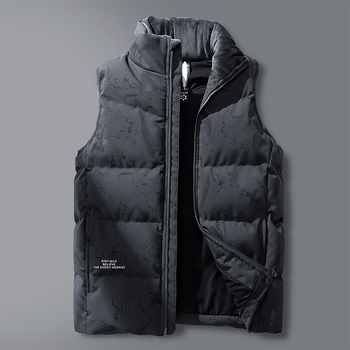 UNISEX dūnu veste ar augstu apkakli, balto pīļu dūnu pildījums, dūnu saturs 46–50%, rudens–ziemas