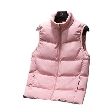 UNISEX dūnu veste ar augstu apkakli, balto pīļu dūnu pildījums, dūnu saturs 46–50%, rudens–ziemas