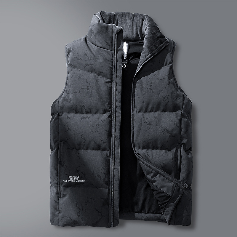 UNISEX dūnu veste ar augstu apkakli, balto pīļu dūnu pildījums, dūnu saturs 46–50%, rudens–ziemas