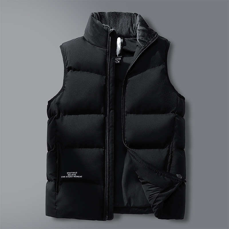 UNISEX dūnu veste ar augstu apkakli, balto pīļu dūnu pildījums, dūnu saturs 46–50%, rudens–ziemas