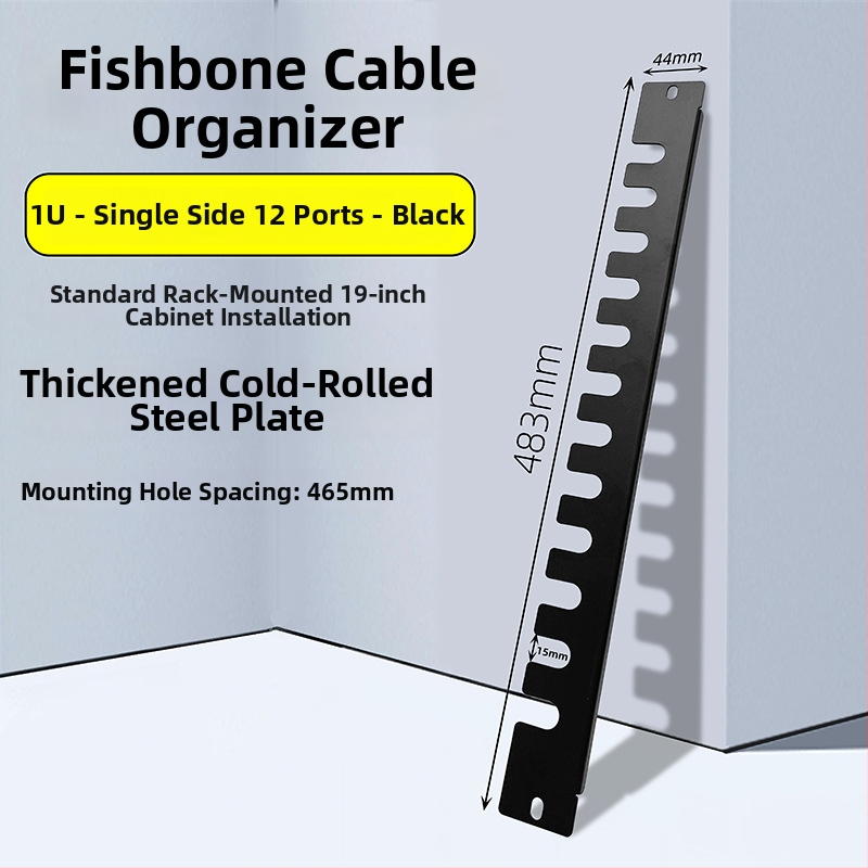 Skapja kabelu vadības panelis ar 28 nodalījumiem un 56 portiem, zivs kaula dizaina aizsargplāksne