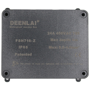 Išorinė IP68 vandeniui atspari jungčių dėžė su PC korpusu, priešgaisrinė, atspari lietui, skirta gatvių apšvietimui