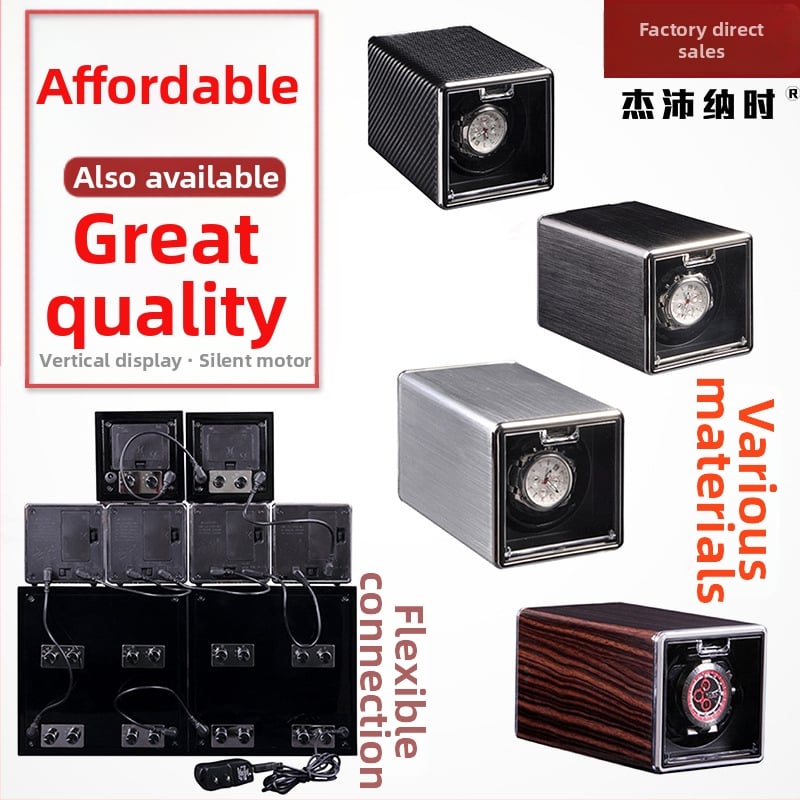 Kompakti laikrodžių vyniojimo įrenginys su automatinio vyniojimo mechanizmu, prekės ženklas ZAPANAS, galima logotipo spausdinimas, licencijuotas privataus žymėjimo, pakuotė 12 vnt