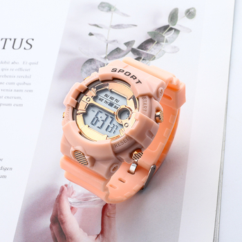 Taili Electronics Ükssarve kronograaf kell elektronilise liikumisega, numbriline kuvamine, fosfoorsentsvalgustus, taimer, kuupäev ja äratus