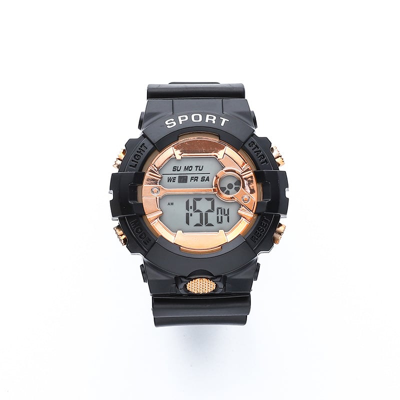 Taili Electronics Ükssarve kronograaf kell elektronilise liikumisega, numbriline kuvamine, fosfoorsentsvalgustus, taimer, kuupäev ja äratus