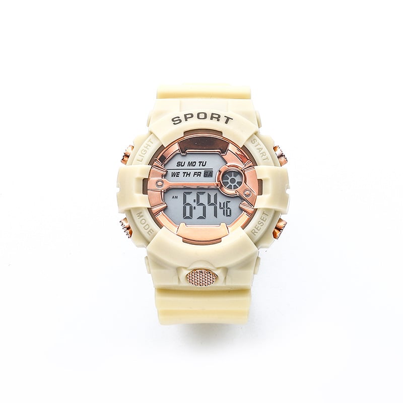 Taili Electronics Ükssarve kronograaf kell elektronilise liikumisega, numbriline kuvamine, fosfoorsentsvalgustus, taimer, kuupäev ja äratus