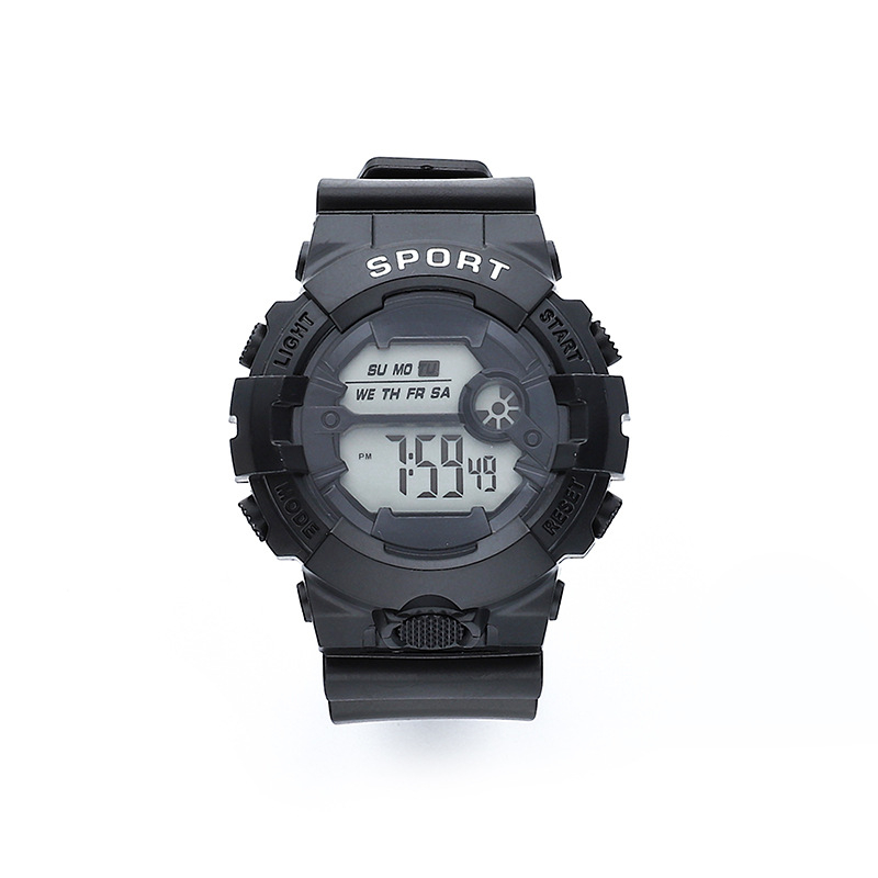 Taili Electronics Ükssarve kronograaf kell elektronilise liikumisega, numbriline kuvamine, fosfoorsentsvalgustus, taimer, kuupäev ja äratus