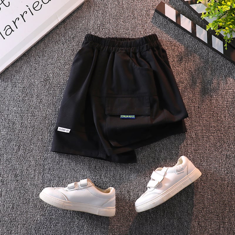 Vaikiškas komplektas: gėlių dizaino trumpom rankovėm marškinėliai ir šortai, 90% medvilnė, vasara, 3-8 metų