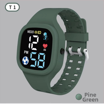 T1LED Digitālais Elektroniskais Pulkstenis — Ovāls dial 43 mm, Plastmasas korpuss