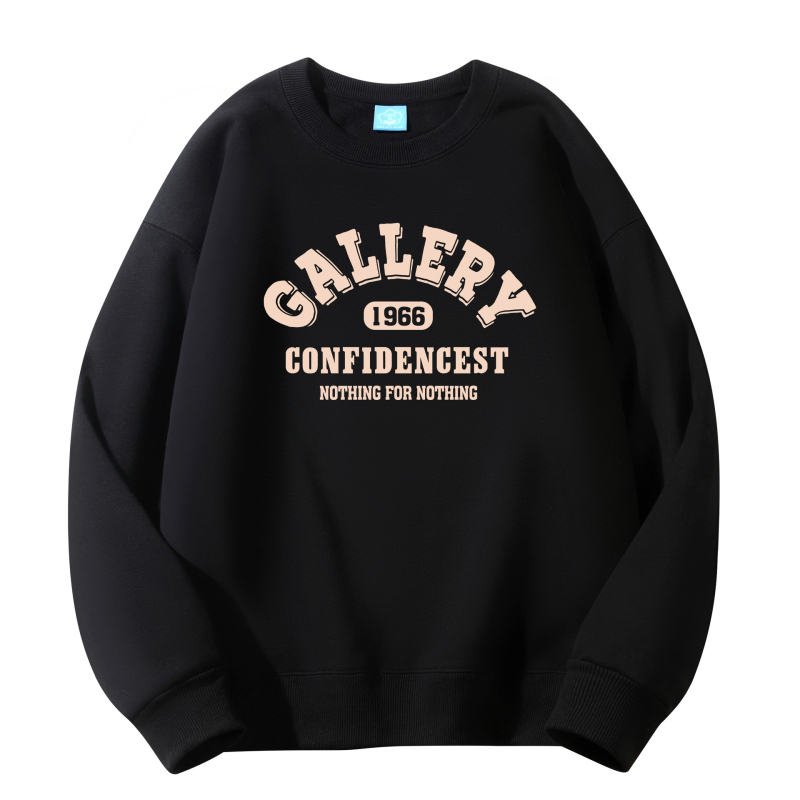 Muška zimska dukserica s okruglim izrezom, širokog kroja