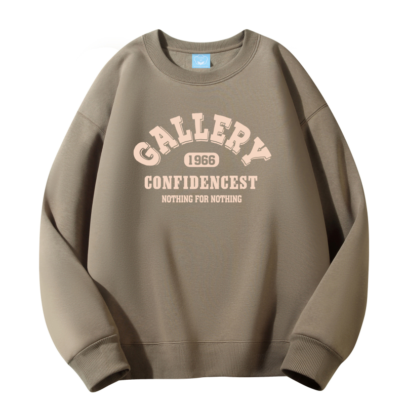 Muška zimska dukserica s okruglim izrezom, širokog kroja