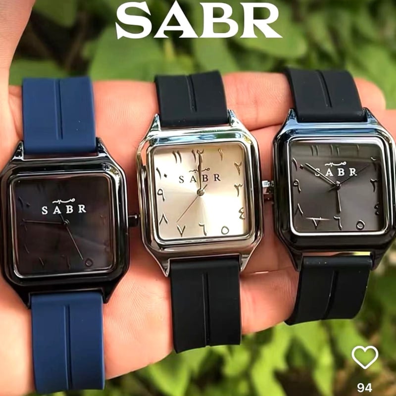 Sabr sat — unisex poslovni kvarcni mehanizam, silikon remen, kućište od legure, 10 m vodootpornost, spiralna kruna