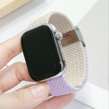 Jinxin pleteni najlonski remen za Apple Watch, s kopčom Buckle, kompatibilan s Apple Watch, težina 15 g
