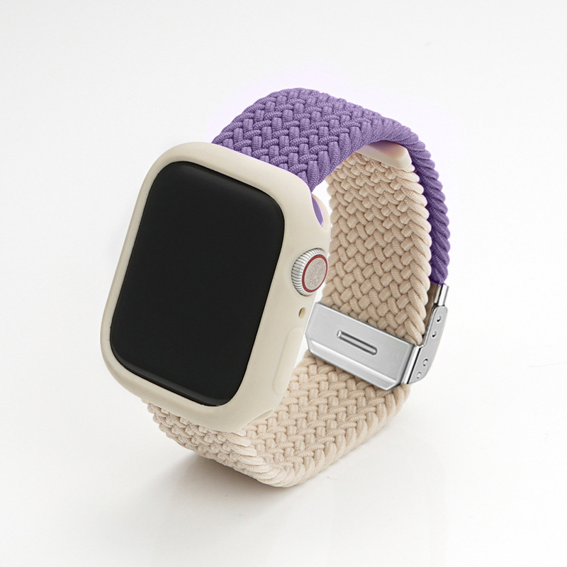 Jinxin pleteni najlonski remen za Apple Watch, s kopčom Buckle, kompatibilan s Apple Watch, težina 15 g
