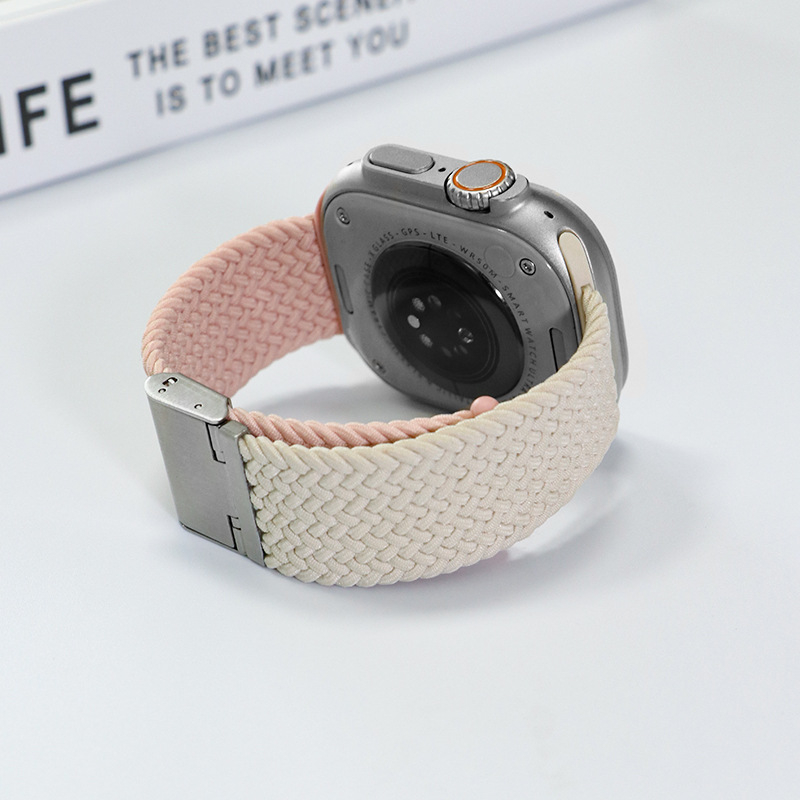 Jinxin pleteni najlonski remen za Apple Watch, s kopčom Buckle, kompatibilan s Apple Watch, težina 15 g