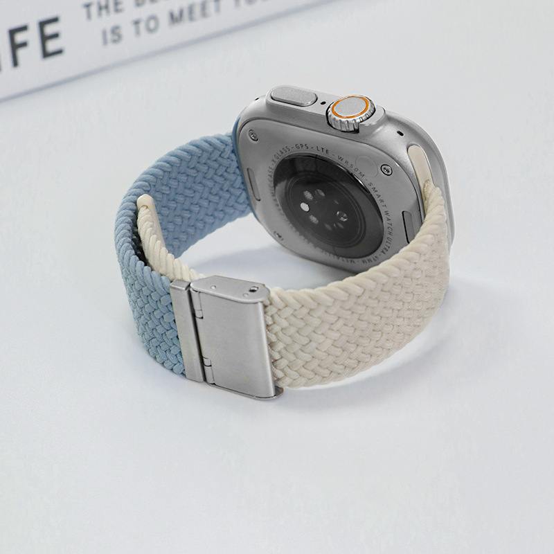 Jinxin pleteni najlonski remen za Apple Watch, s kopčom Buckle, kompatibilan s Apple Watch, težina 15 g