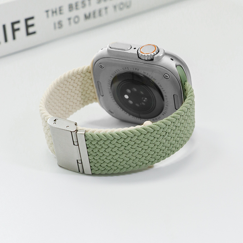 Jinxin pleteni najlonski remen za Apple Watch, s kopčom Buckle, kompatibilan s Apple Watch, težina 15 g