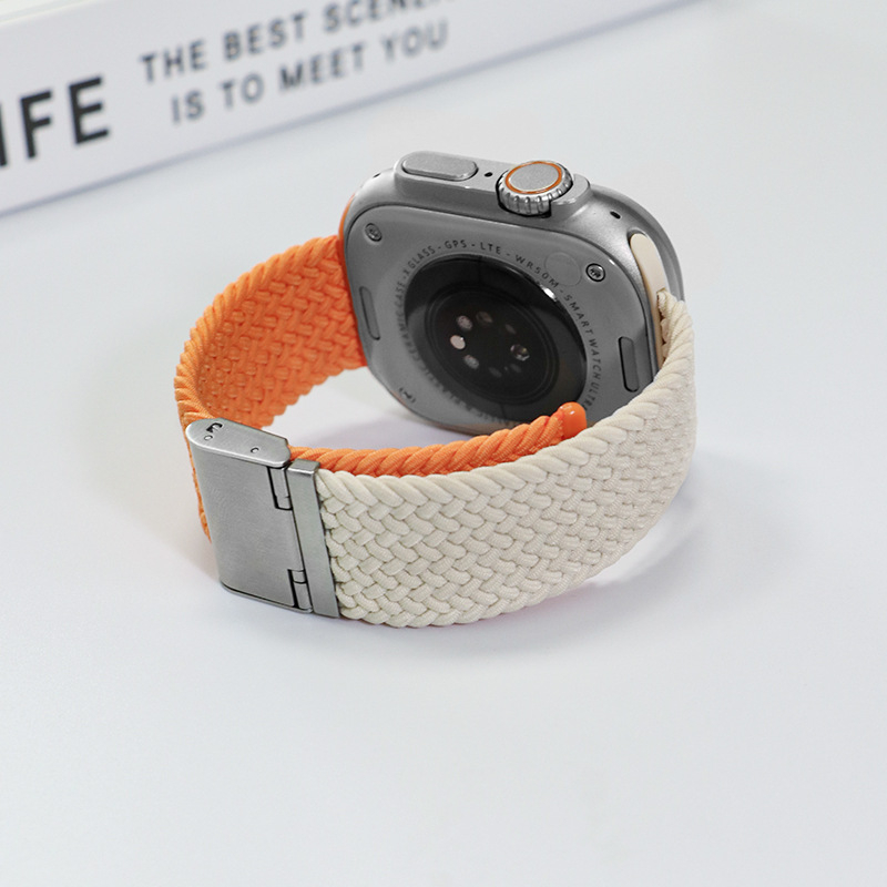 Jinxin pleteni najlonski remen za Apple Watch, s kopčom Buckle, kompatibilan s Apple Watch, težina 15 g