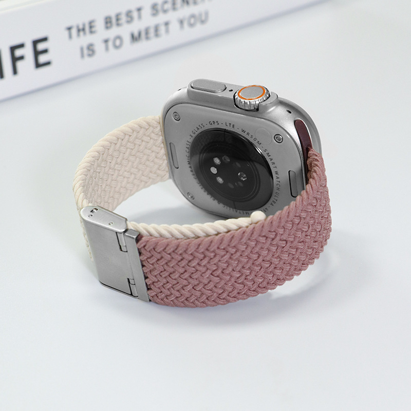 Jinxin pleteni najlonski remen za Apple Watch, s kopčom Buckle, kompatibilan s Apple Watch, težina 15 g