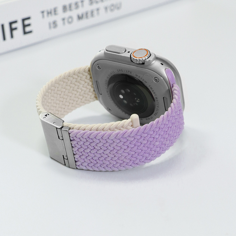 Jinxin pleteni najlonski remen za Apple Watch, s kopčom Buckle, kompatibilan s Apple Watch, težina 15 g
