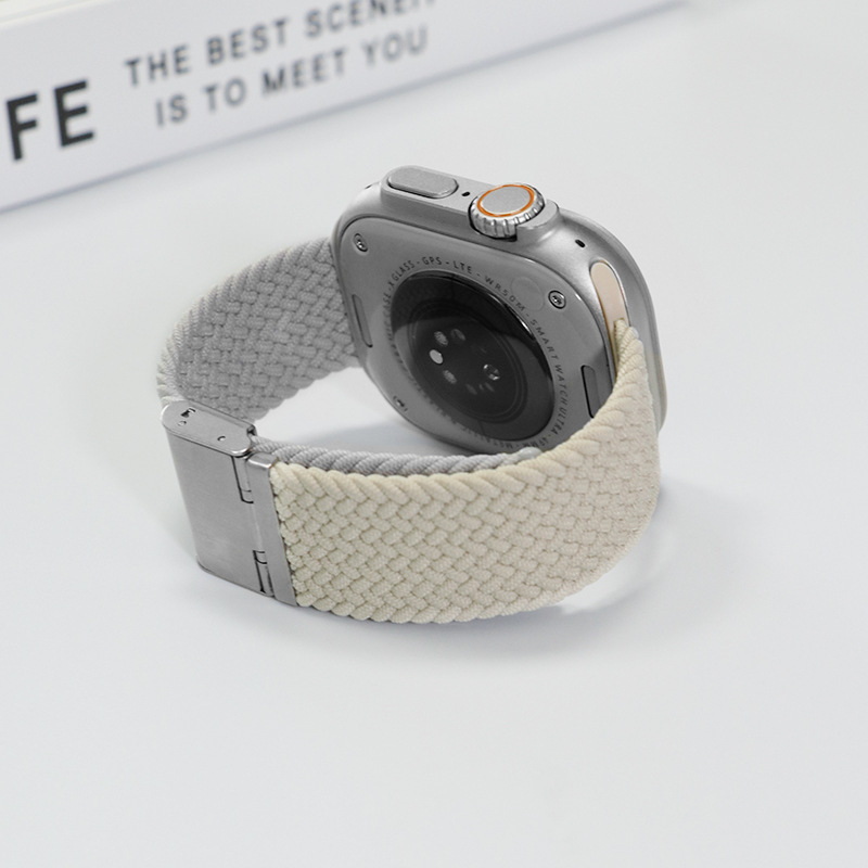 Jinxin pleteni najlonski remen za Apple Watch, s kopčom Buckle, kompatibilan s Apple Watch, težina 15 g