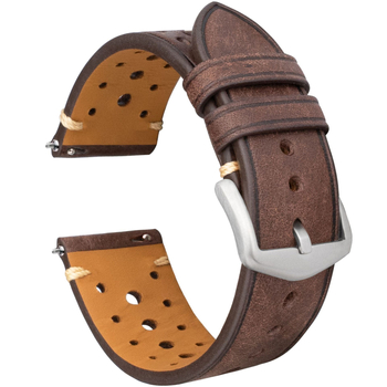 Kožni kaiš za sat 20 mm, brend Heqi, prirodna koža, vintage britanski retro stil, zimska 2023