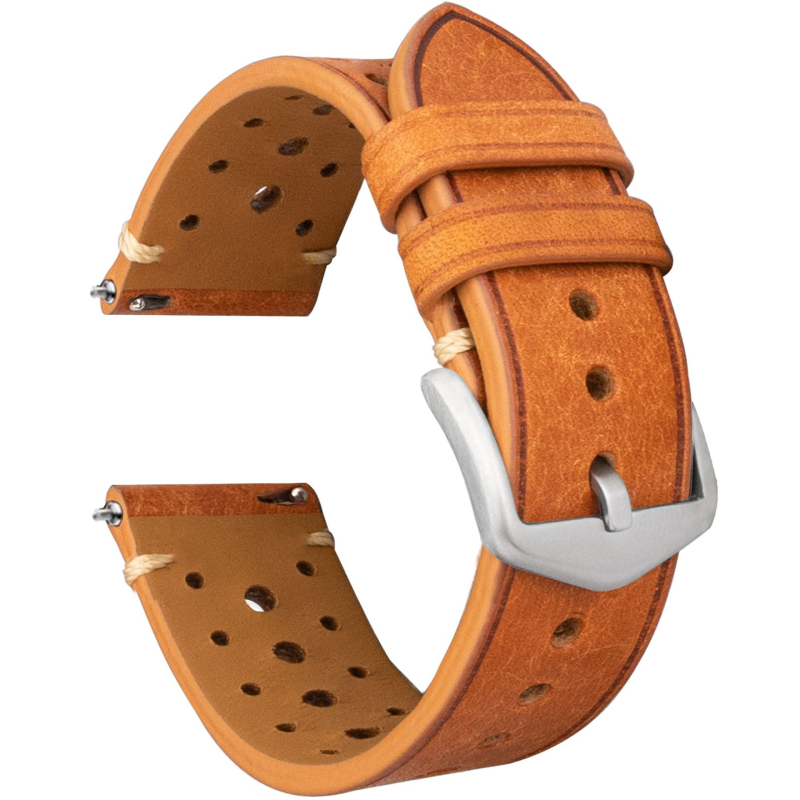 Kožni kaiš za sat 20 mm, brend Heqi, prirodna koža, vintage britanski retro stil, zimska 2023