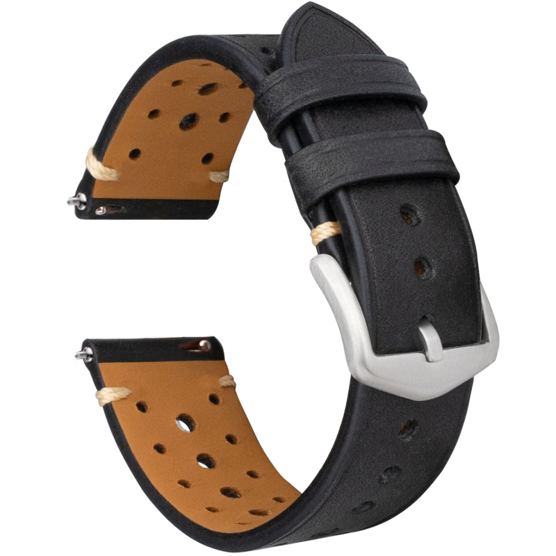 Kožni kaiš za sat 20 mm, brend Heqi, prirodna koža, vintage britanski retro stil, zimska 2023