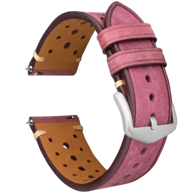 Kožni kaiš za sat 20 mm, brend Heqi, prirodna koža, vintage britanski retro stil, zimska 2023