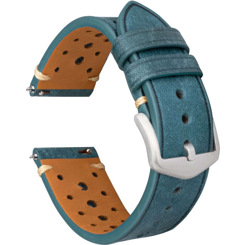 Kožni kaiš za sat 20 mm, brend Heqi, prirodna koža, vintage britanski retro stil, zimska 2023