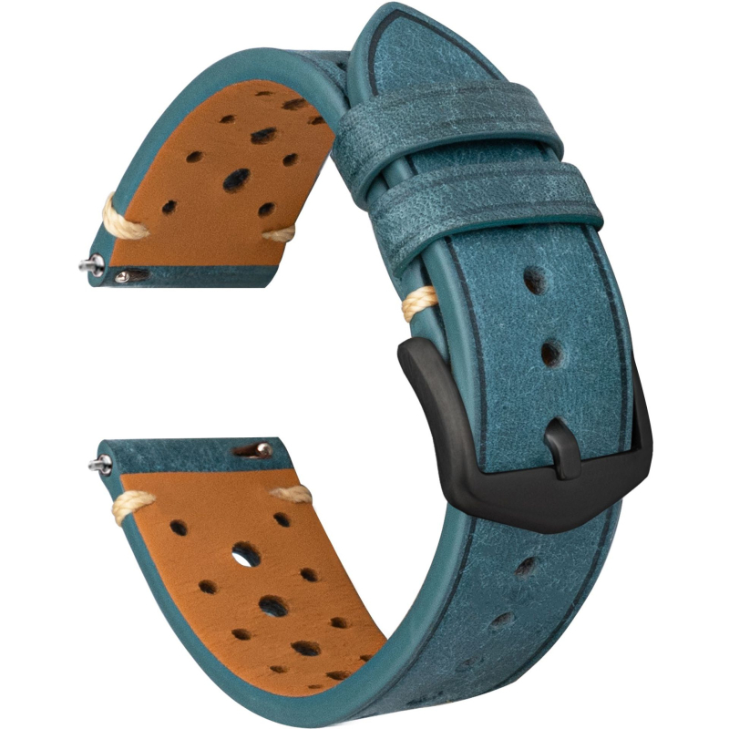 Kožni kaiš za sat 20 mm, brend Heqi, prirodna koža, vintage britanski retro stil, zimska 2023