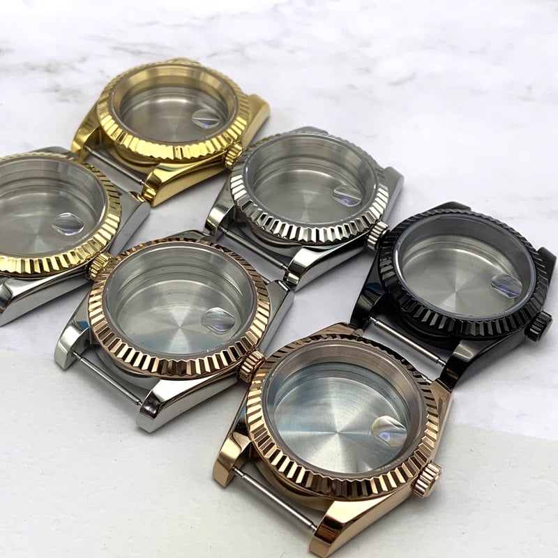 NH35 kompatibilno kućište za sat s prozirnim stražnjim dijelom, od nehrđajućeg čelika i safirnim staklom