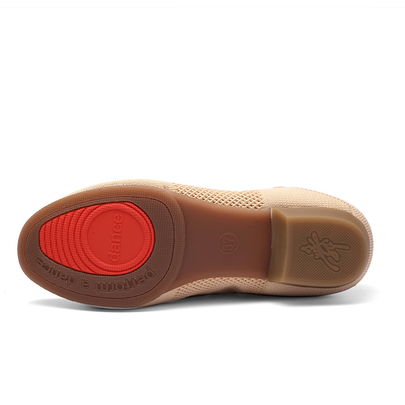 Moteriški baleto bateliai su raišteliais, tinklo viršus, kvėpuojantys, baletui, džezui ir šiuolaikiniam šokiui