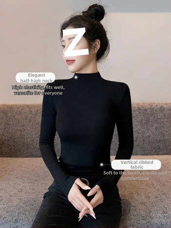 Oversized bez piedurknēm adīts tops ar pusi augstu kaklu un izšuvumu uz gludas auduma, pavasaris 2025