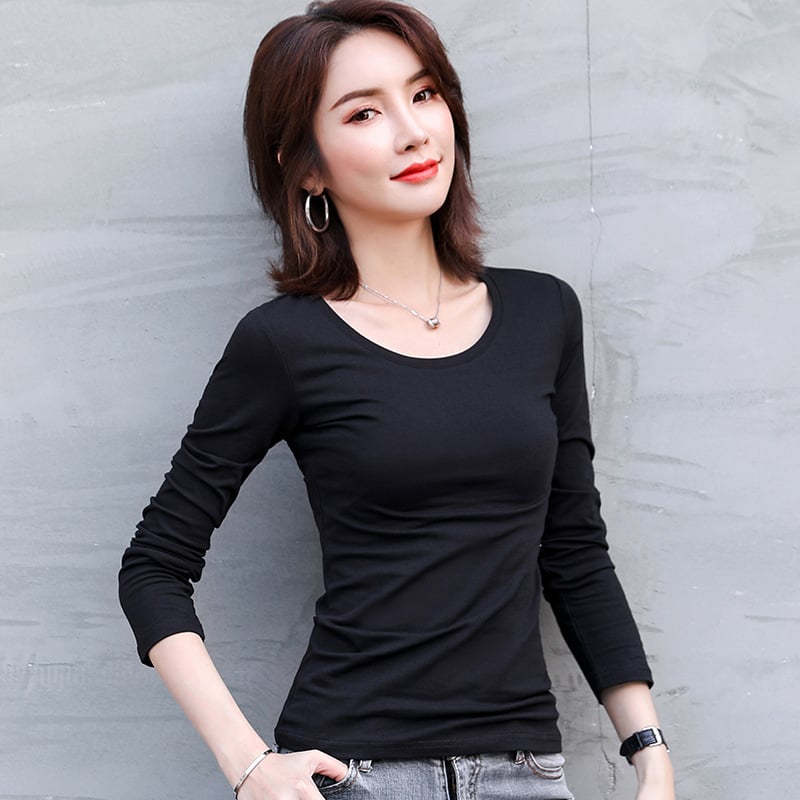 Milk silk T-krekls, galvenais materiāls poliester, garas piedurknes, apaļš kakls, slim fit