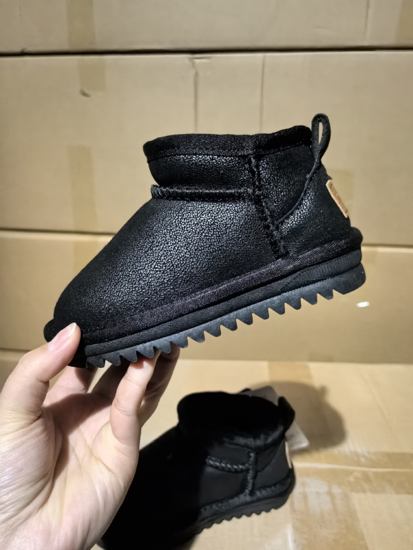 Ovo bērnu potītes zābaki no liellopu ādas – vienkāršs stils 1–3 gadi