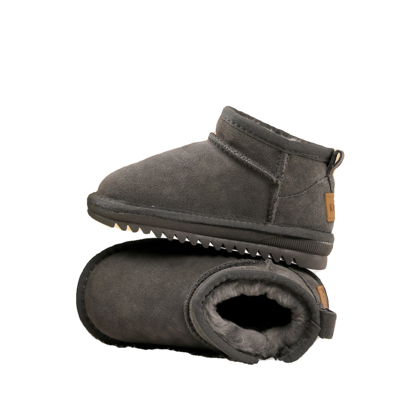 Ovo bērnu potītes zābaki no liellopu ādas – vienkāršs stils 1–3 gadi