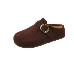 Ženske loaferice od nubuk kože s kopčom, unutarnje povećana debela potplata, gumena potplata, srednja visina peta 3-5 cm