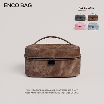 Kosmētikas soma ikdienas lietošanai, pilsētas minimālisma stils, PU materiāls, svītrainais raksts, iekšējā odere poliesters, produkta kods Yk-ybwnzk