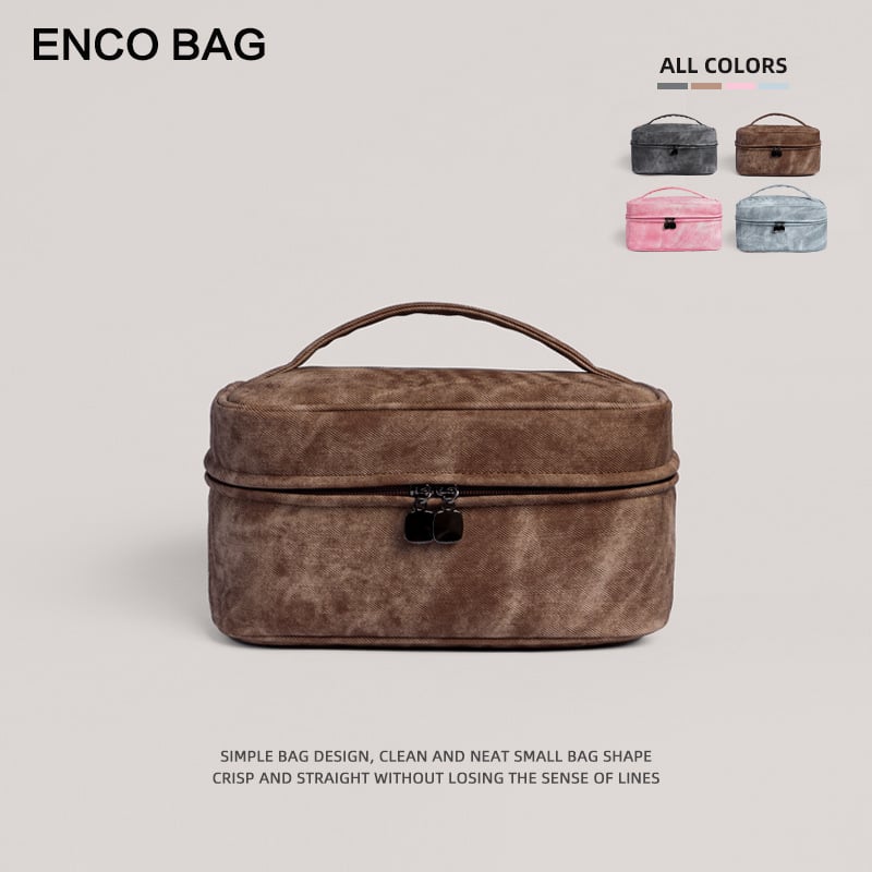 Kosmētikas soma ikdienas lietošanai, pilsētas minimālisma stils, PU materiāls, svītrainais raksts, iekšējā odere poliesters, produkta kods Yk-ybwnzk
