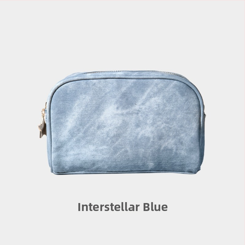 Kosmētikas soma ikdienas lietošanai, pilsētas minimālisma stils, PU materiāls, svītrainais raksts, iekšējā odere poliesters, produkta kods Yk-ybwnzk