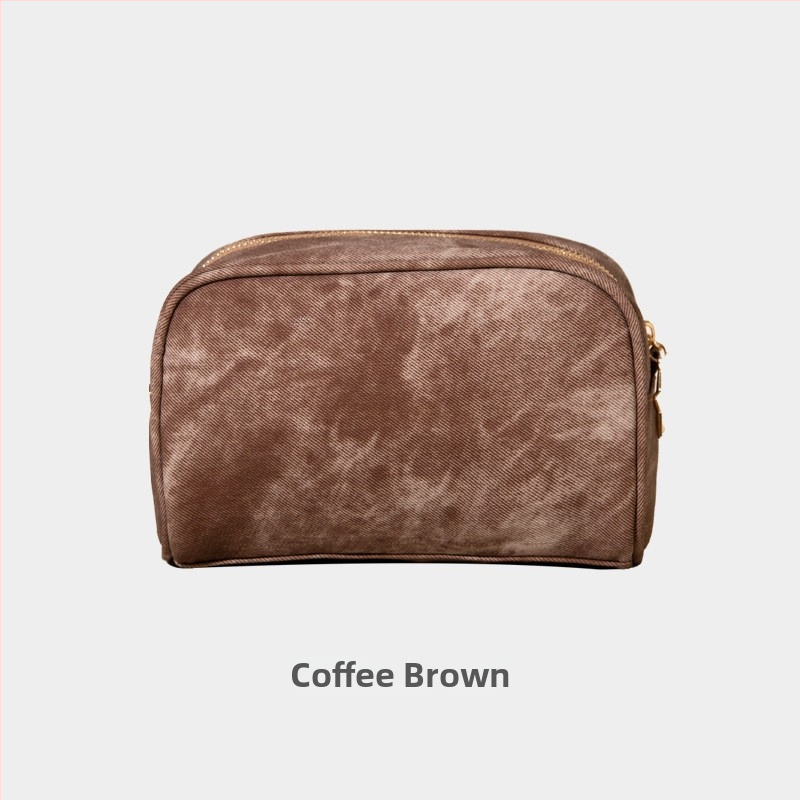 Kosmētikas soma ikdienas lietošanai, pilsētas minimālisma stils, PU materiāls, svītrainais raksts, iekšējā odere poliesters, produkta kods Yk-ybwnzk