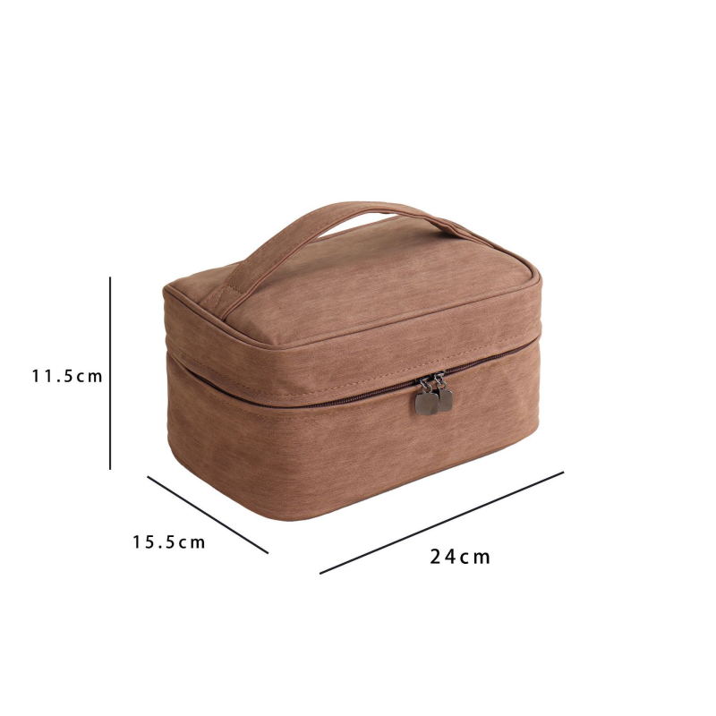 Kosmētikas soma ikdienas lietošanai, pilsētas minimālisma stils, PU materiāls, svītrainais raksts, iekšējā odere poliesters, produkta kods Yk-ybwnzk