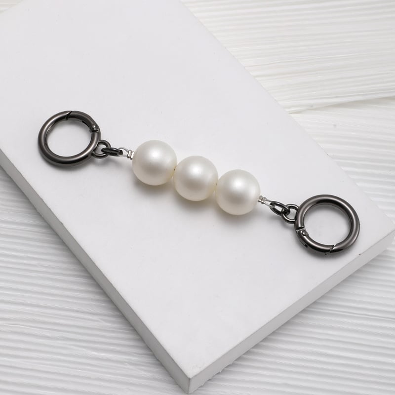 Ιμάντας ώμου από κράμα με επεκτειόμενη αλυσίδα και μαργαριταρένια διακόσμηση – Αξεσουάρ τσάντας για crossbody